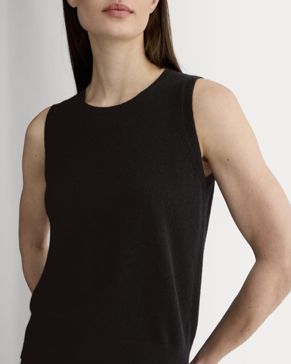 The Classic Tank in Cashmere | Black