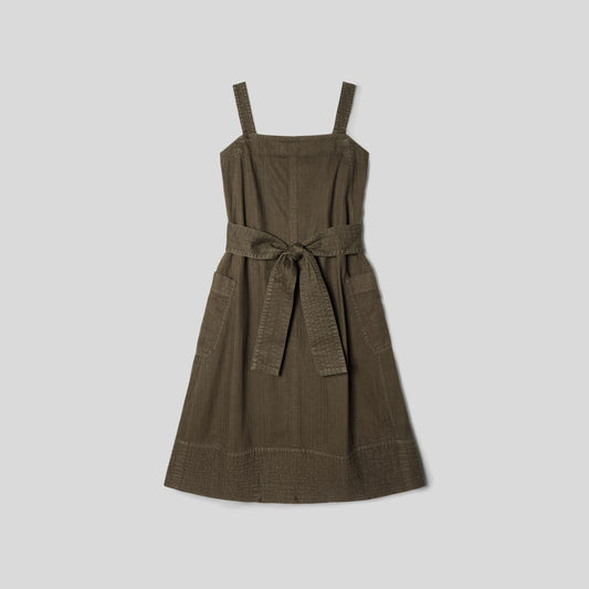 The Organic Cotton Herringbone Dress | Beech