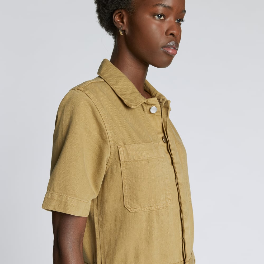 The Supersoft Jean Coverall | Spring Fennel