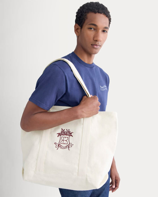 Everlane x Peace & Quiet Canvas Boat Tote | Bone