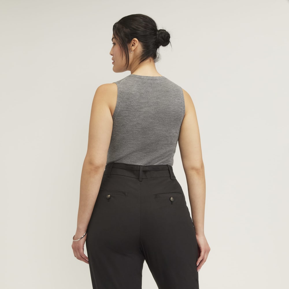 The Tank in Ultrasoft Merino | Heather Mid Grey