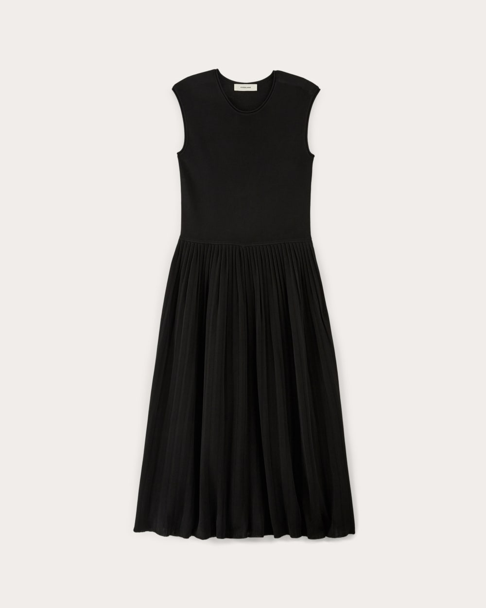 The Knit Pleated Dress | Black