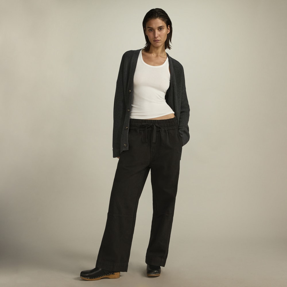 The Canvas Organic Cotton Pull-On Pant | Black