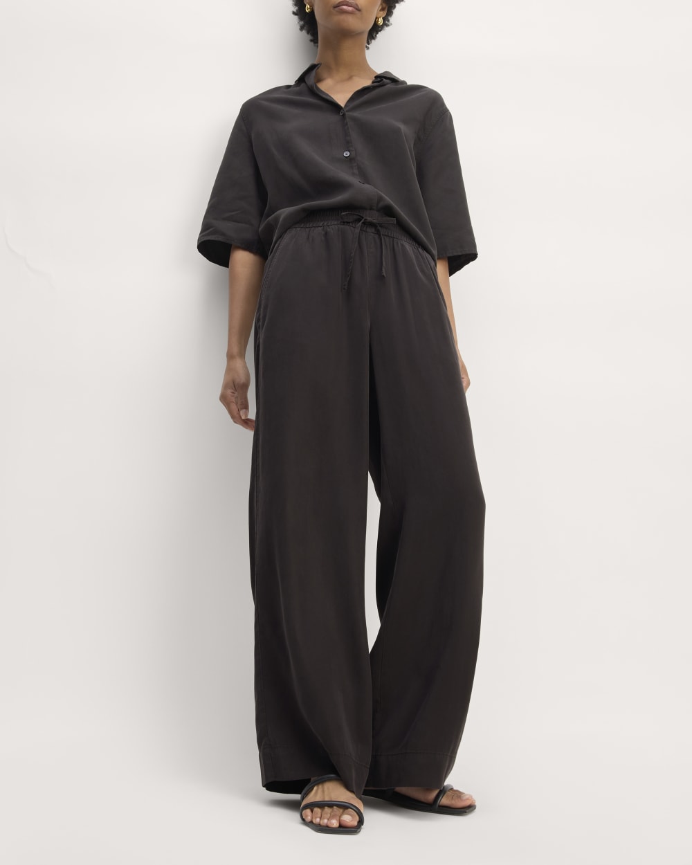 The Wide-Leg Pant in Butterlite | Black