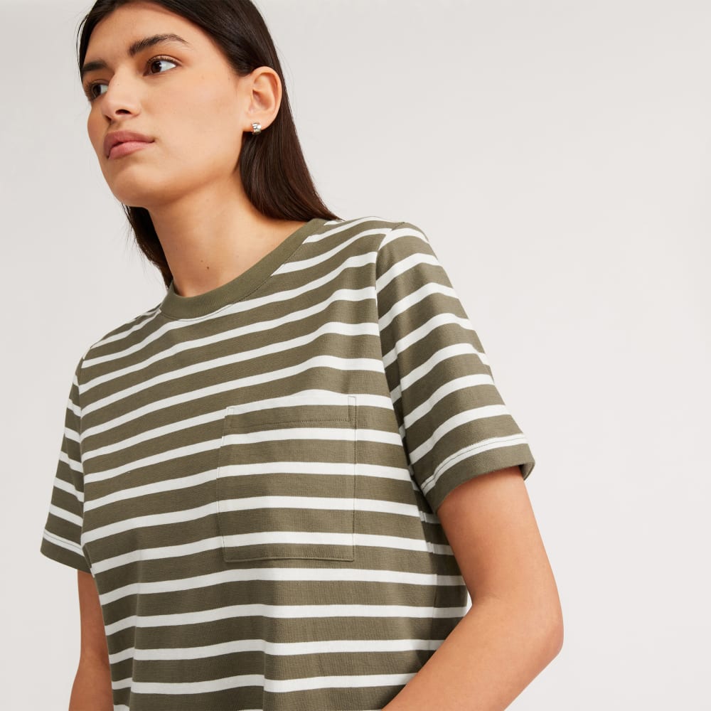 The Organic Cotton Weekend Tee Dress | Kalamata / Canvas Tan