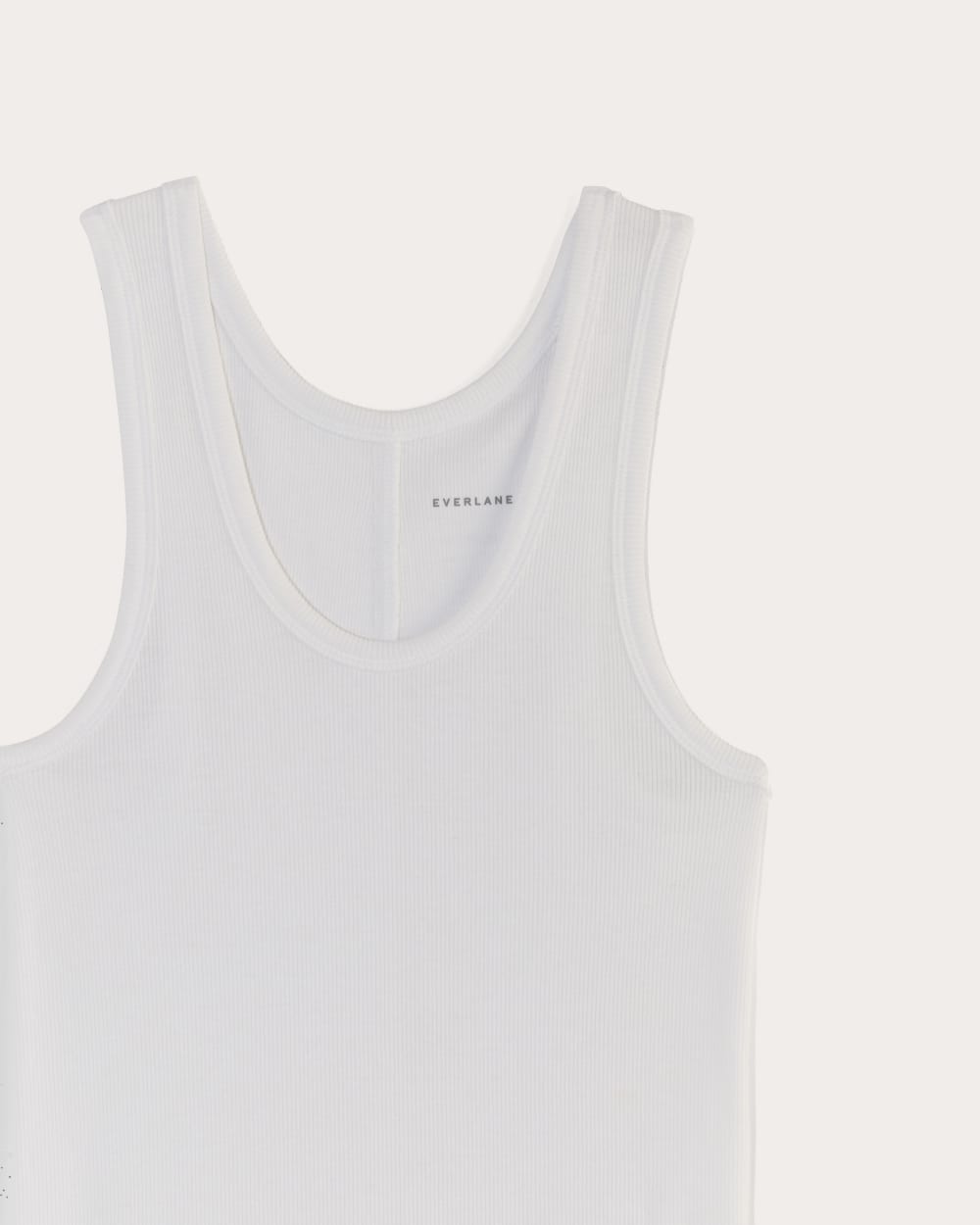 The Luxe Rib Racerback Tank | White