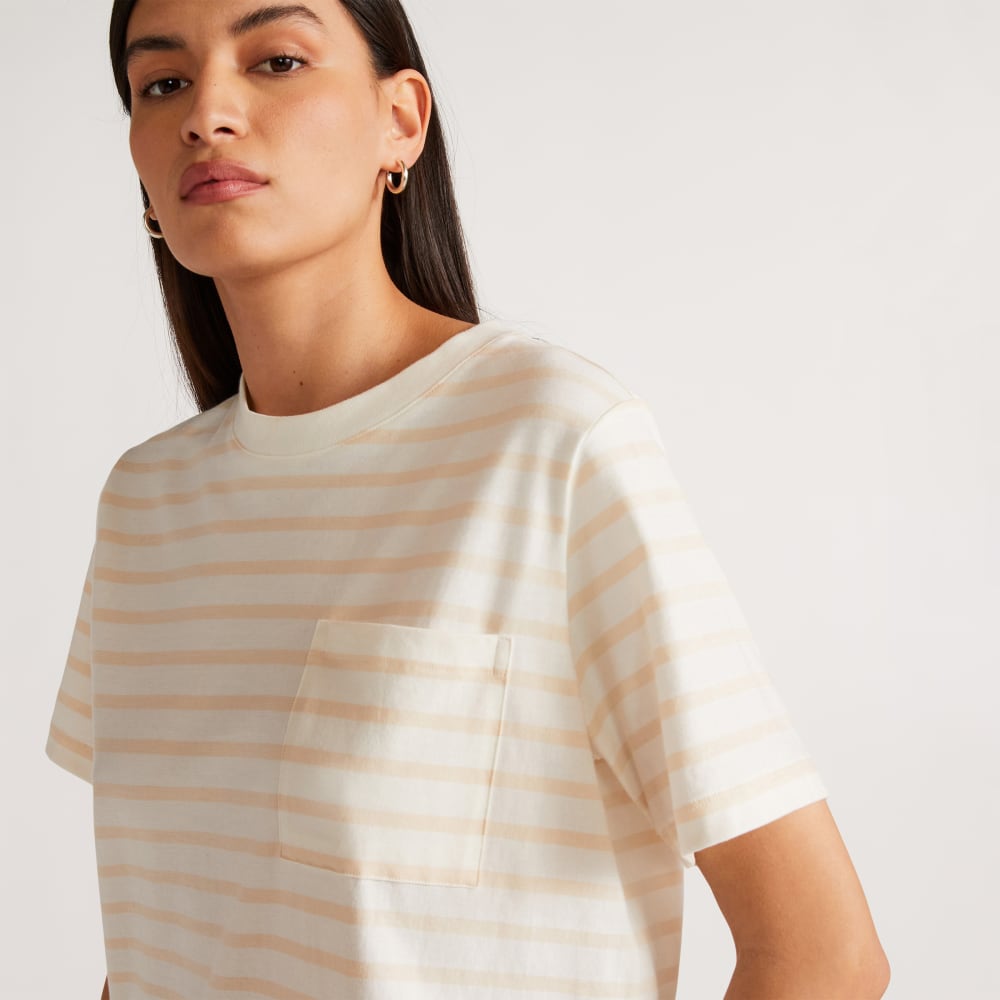 The Organic Cotton Weekend Tee Dress | Brazilian Sand / Canvas Tan