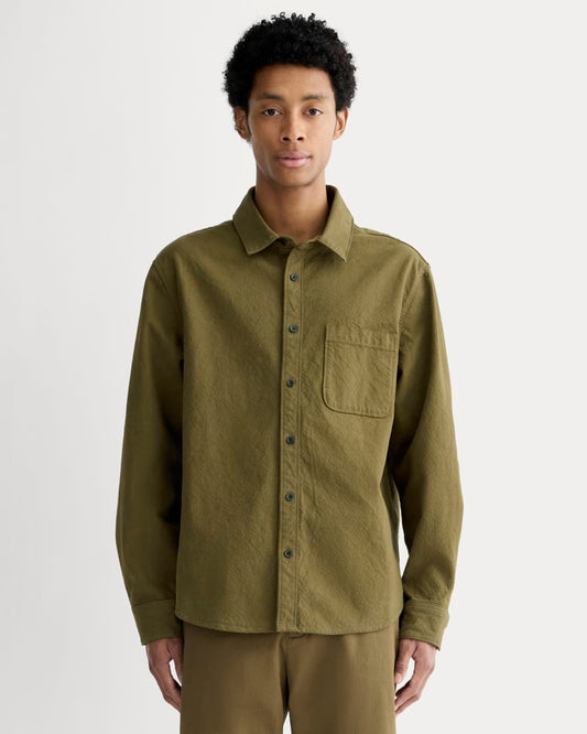 The Canvas Organic Cotton Overshirt | Olive