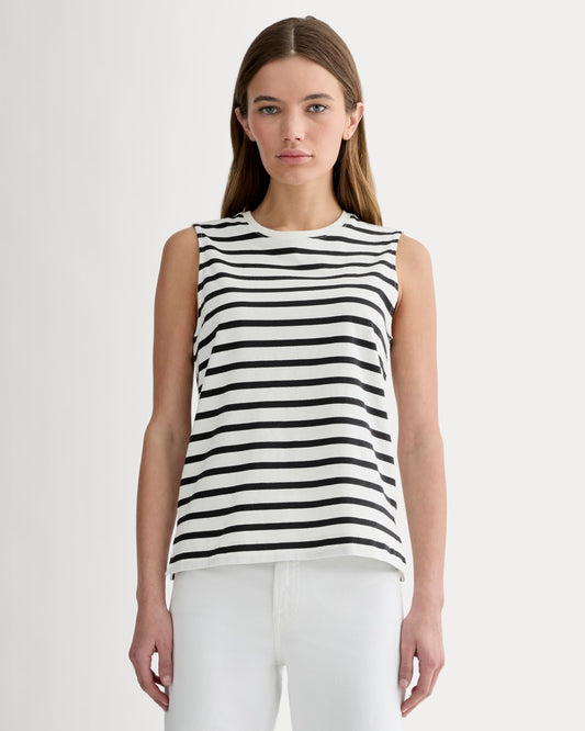 The Mariner Tank | Black / Canvas Tan