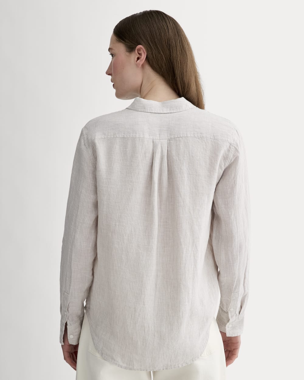 The Must-Have Shirt in Linen | Stone / White