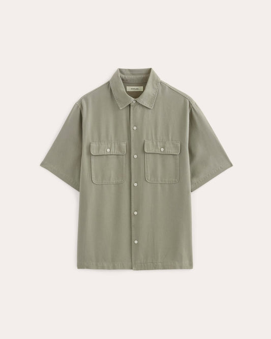 The Relaxed Utility Shirt in Buttersoft | Sage Green