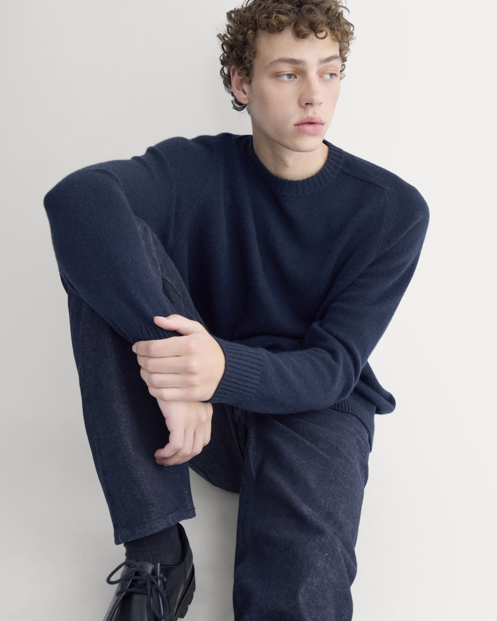 Ultrasoft Button-Down Sweater |  Navy