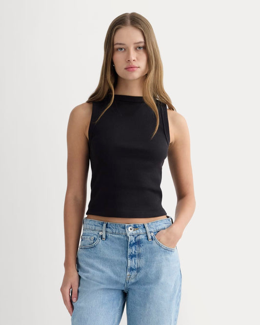 The Selfie Boatneck Tank | Black