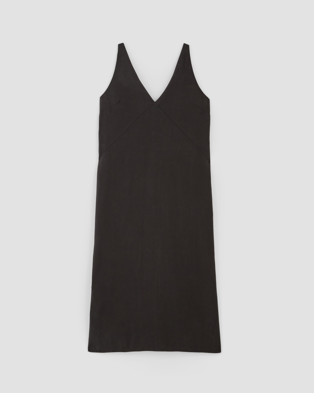 The TENCEL™ Midi Slip Dress | Black