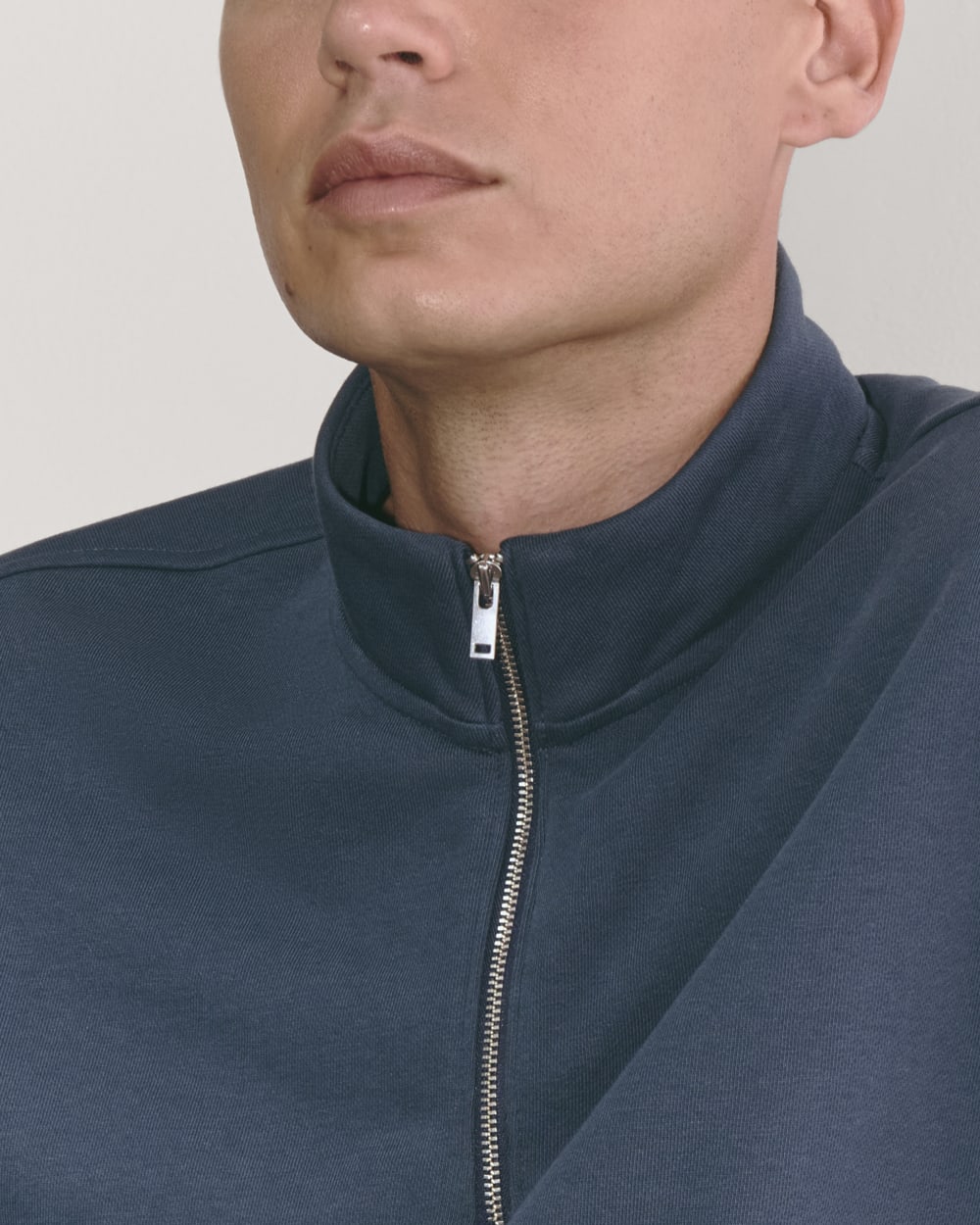 The Off-Duty Terry Quarter-Zip | Midnight Navy