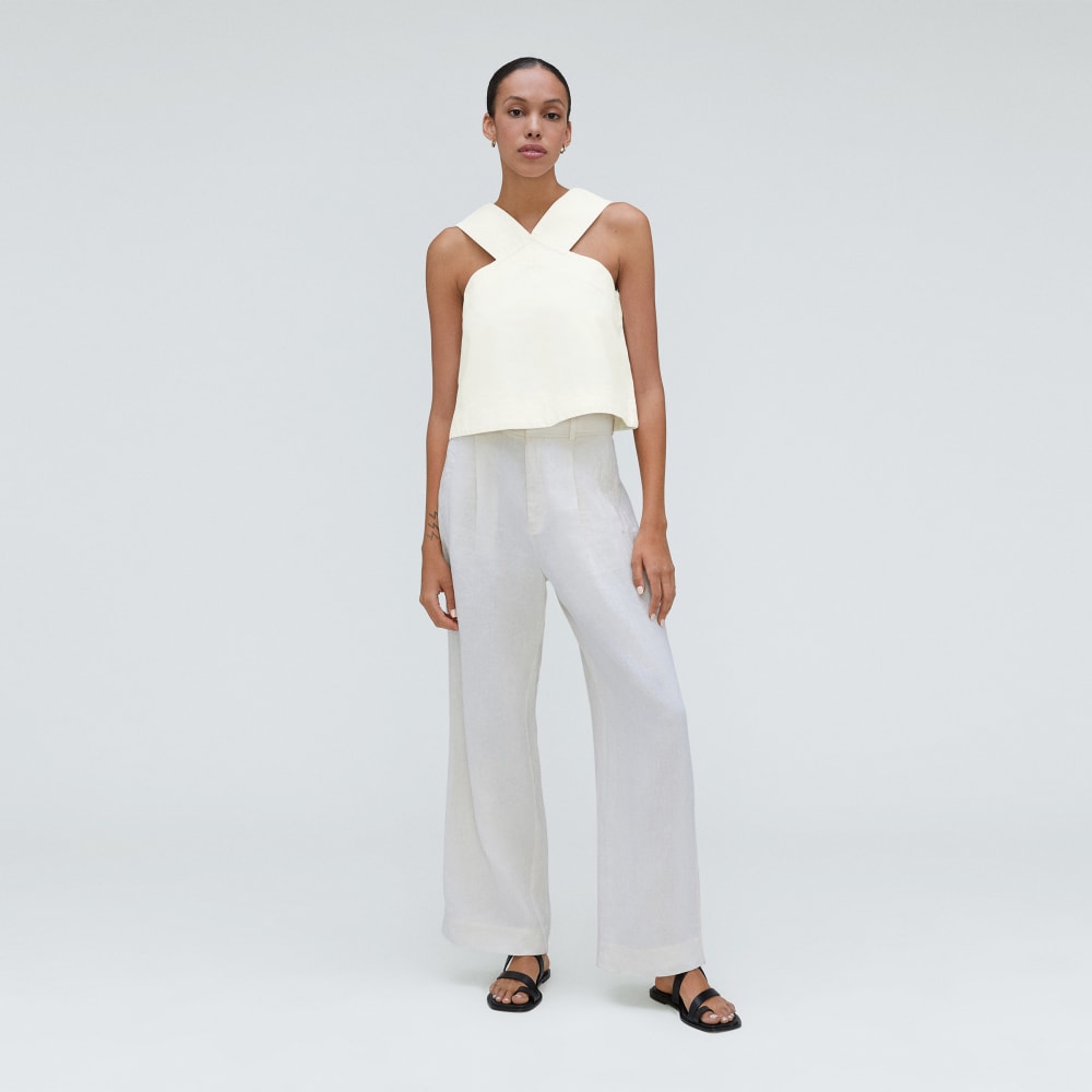 The Cross-Front Apron Top | Canvas