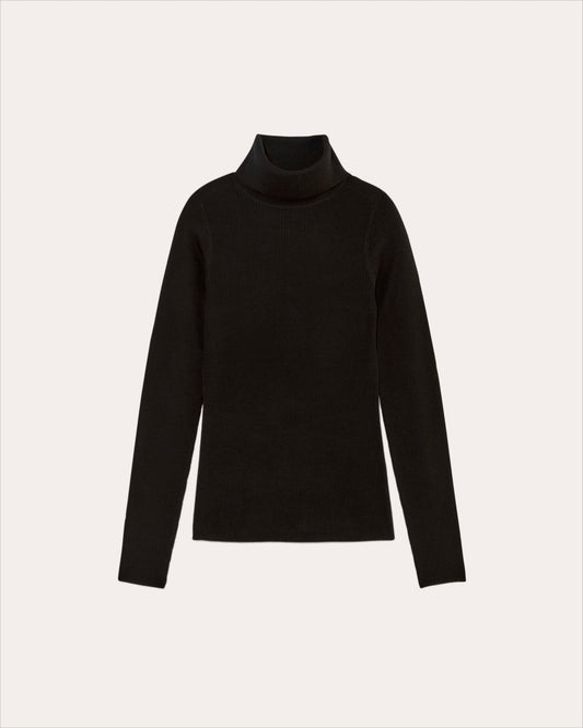 The Turtleneck in Ultrasoft Merino | Black