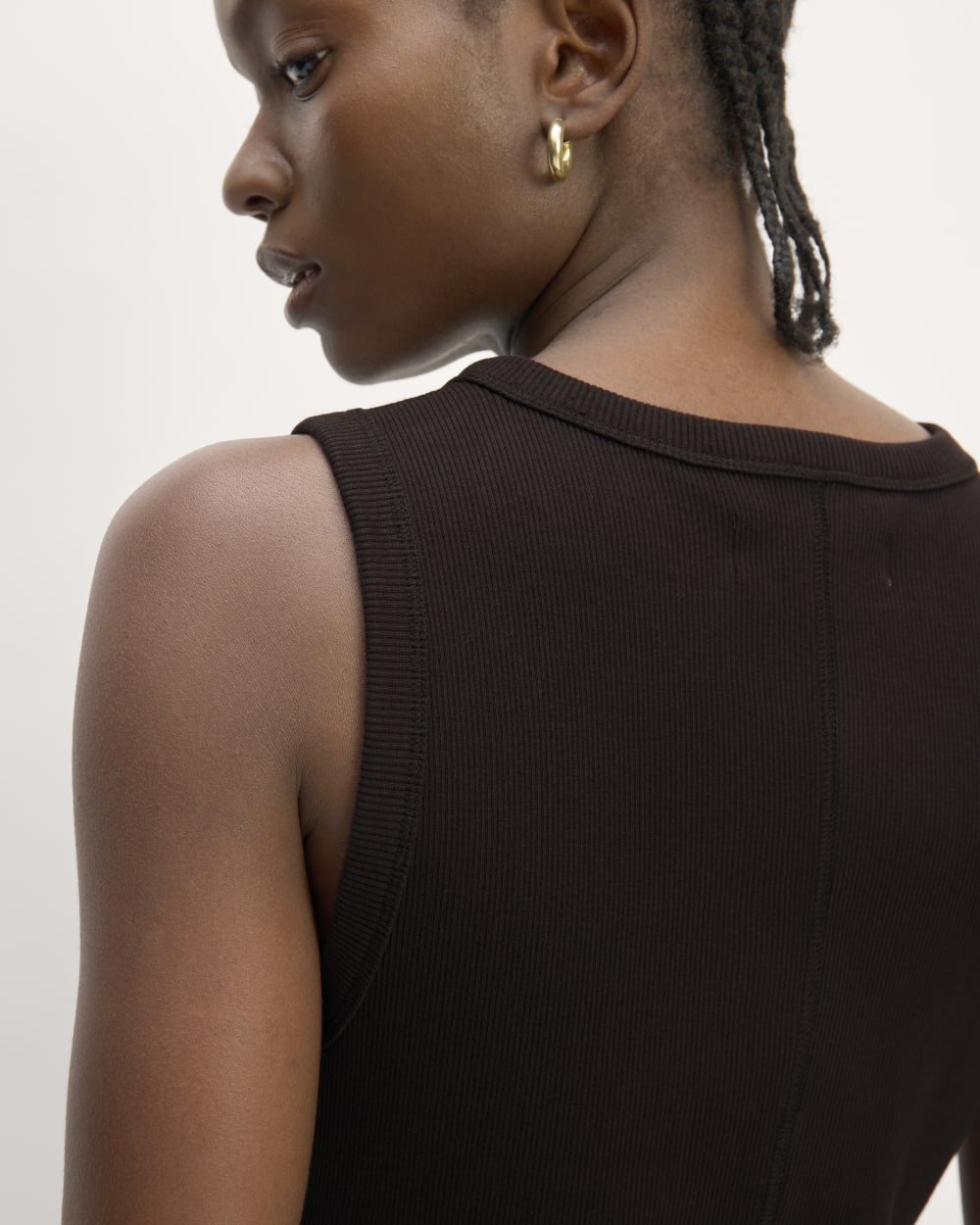 The Ribbed Mini Dress | Black