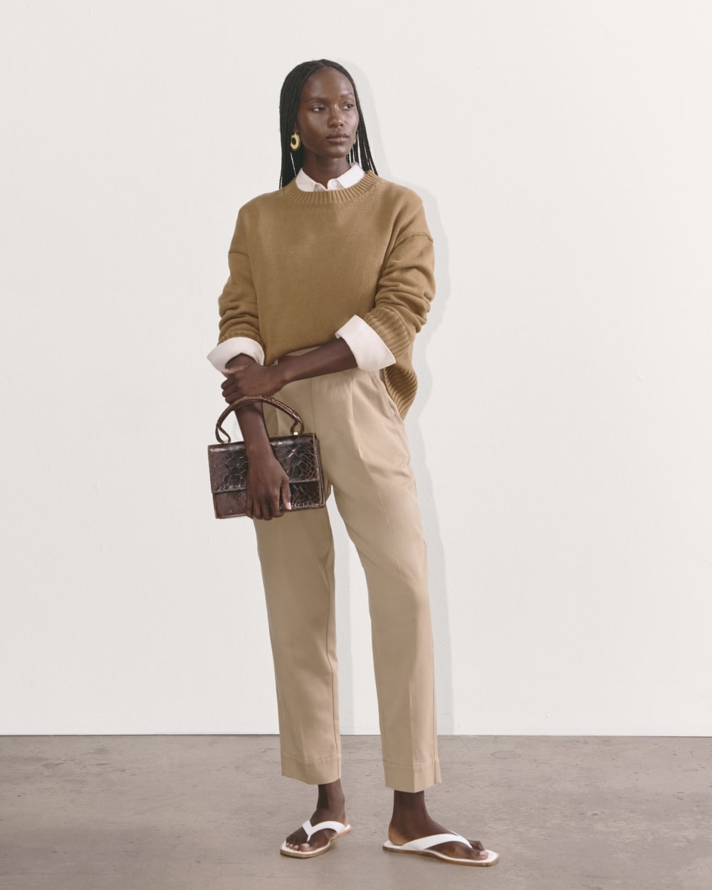 The Boxy Sweater in Everyday Cotton | Toasted Coconut