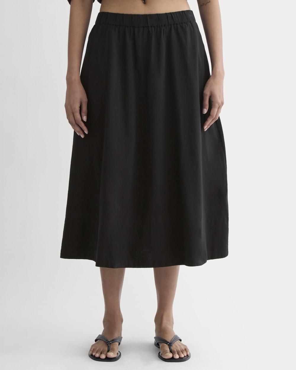 The Gauze Tiered Skirt | Black