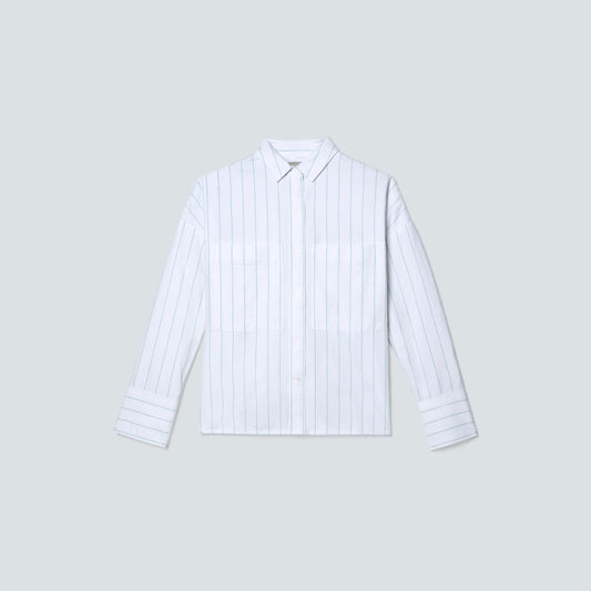 The Boxy Oxford | Mint / White