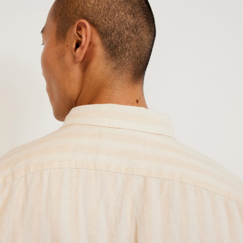 The Classic Short-Sleeve Shirt in Linen | Brazilian Sand / Canvas Tan