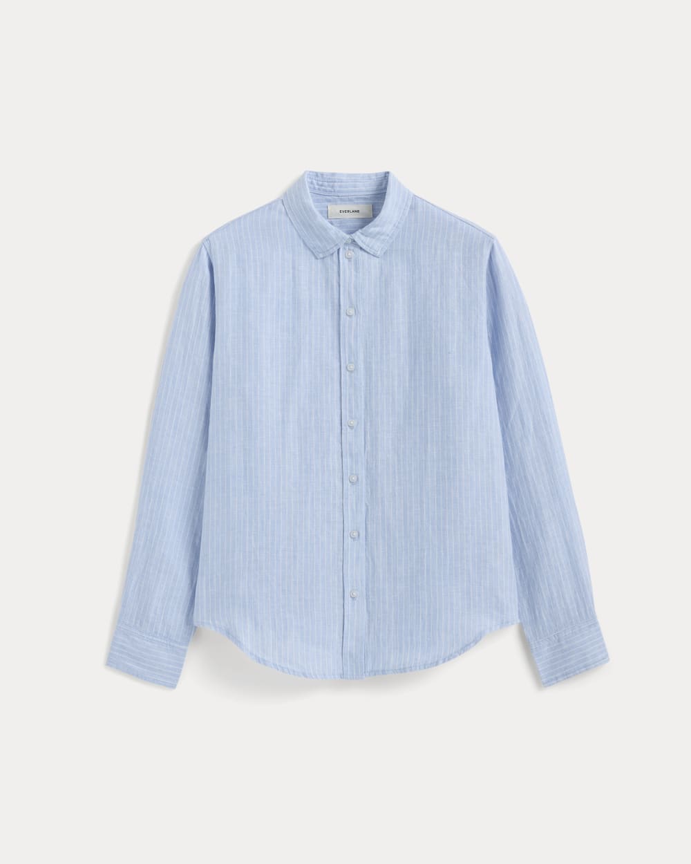 The Must-Have Shirt in Linen | Sky Blue / White