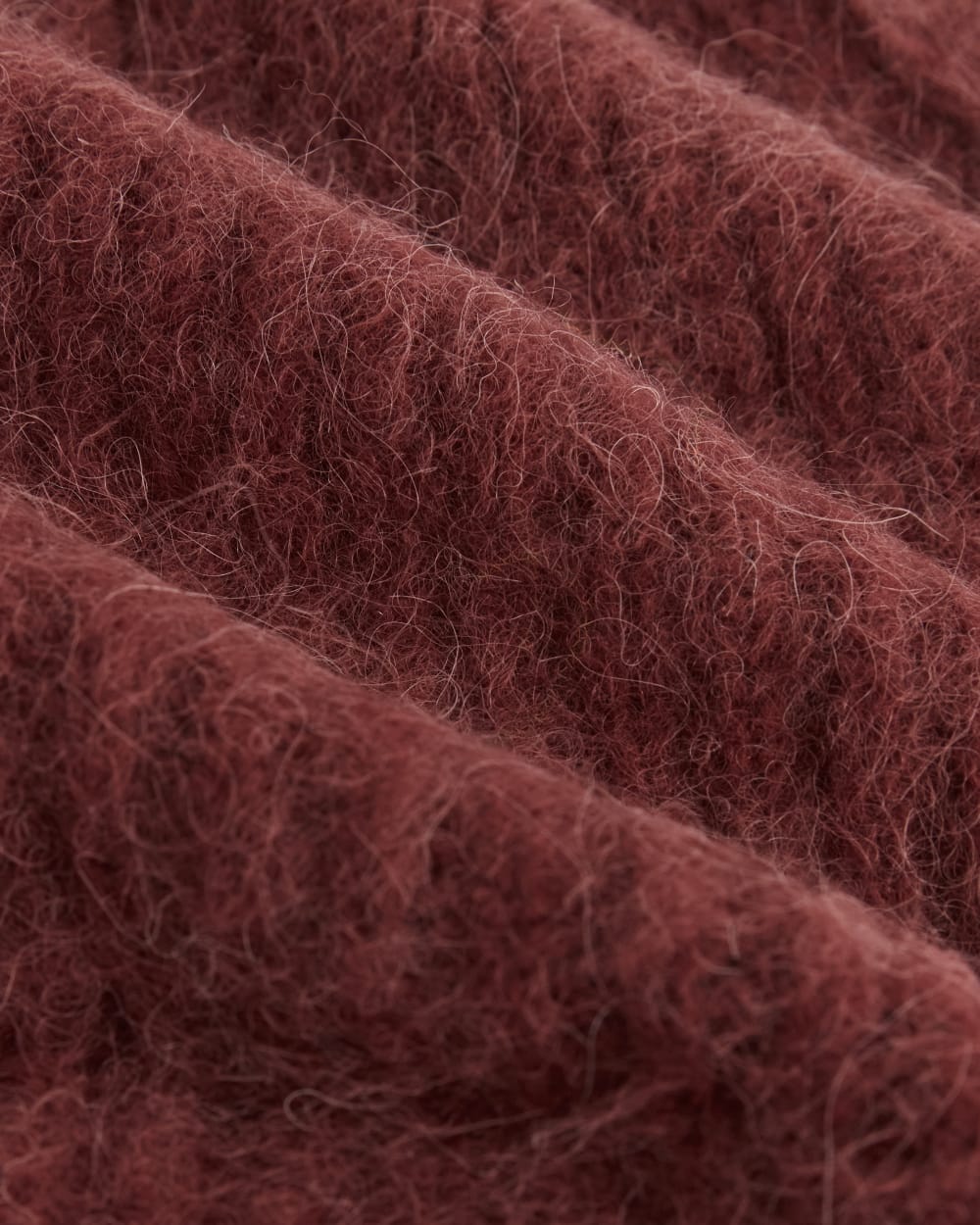 Plush Alpaca Beanie | Merlot