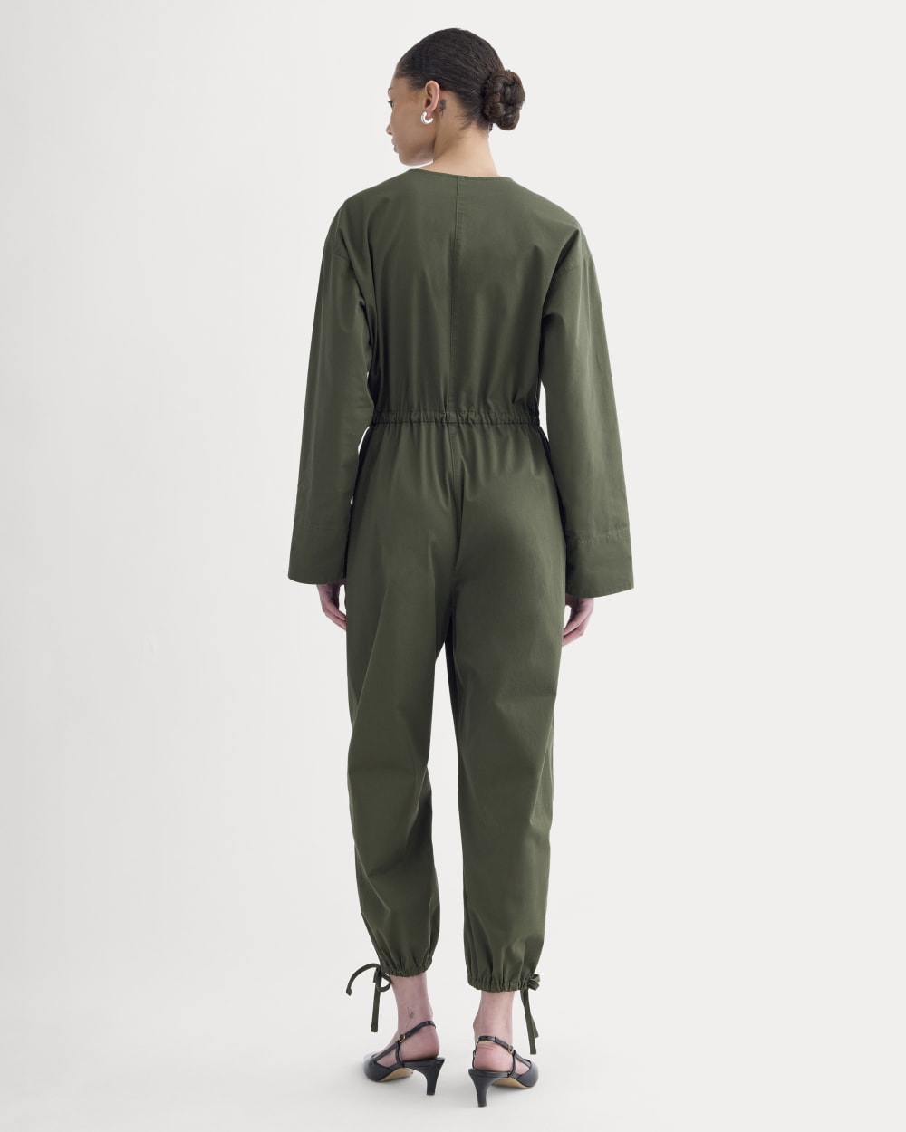 The Utility Drawstring Jumpsuit | Dark Forest