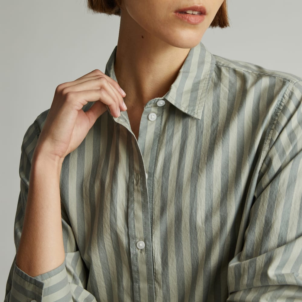 The Must-Have Shirt in Silky Cotton | Green Balsam / Seagrass