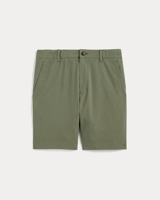 The Seersucker Short | Lichen Green