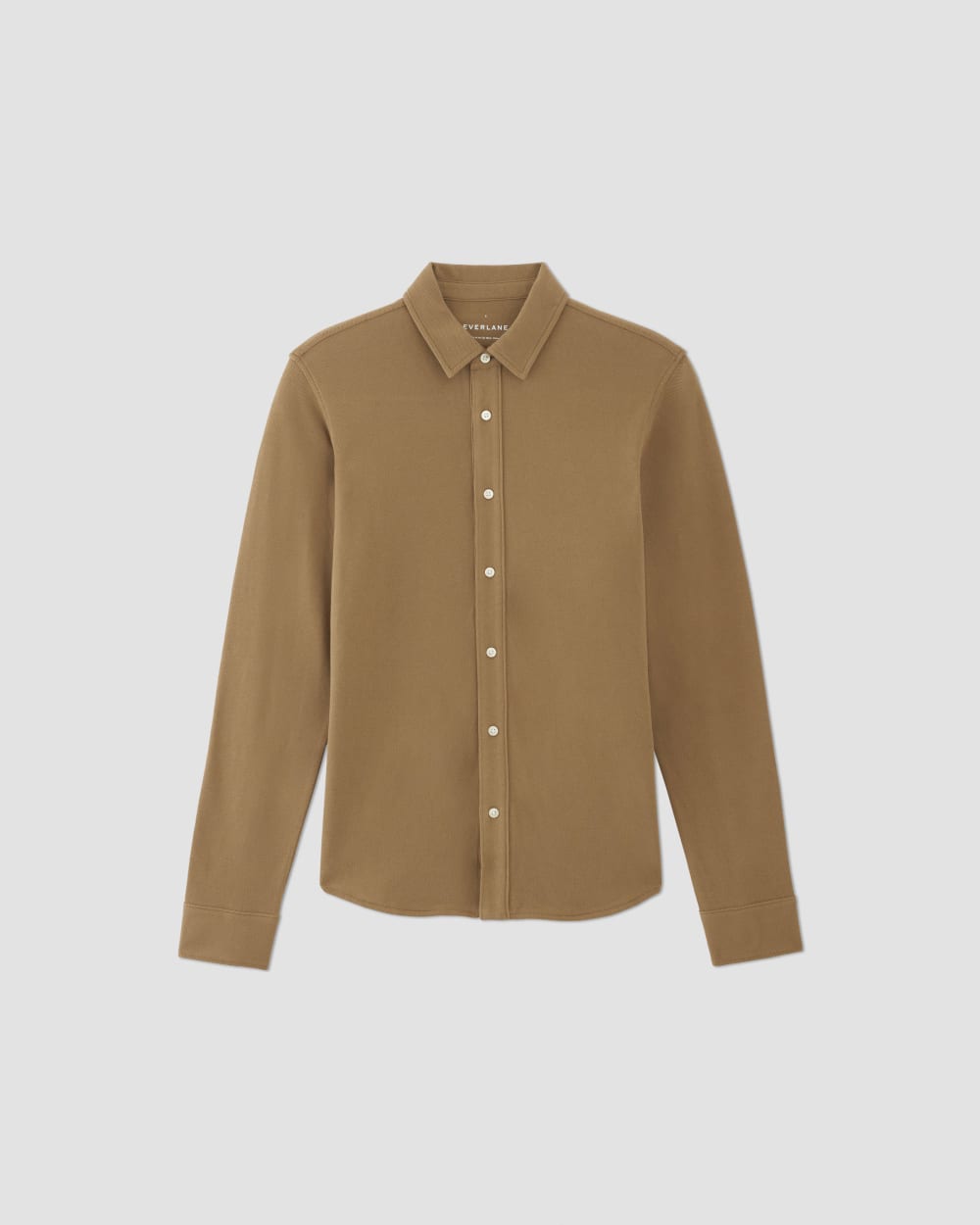 The Long-Sleeve Pique Shirt | Toasted Coconut