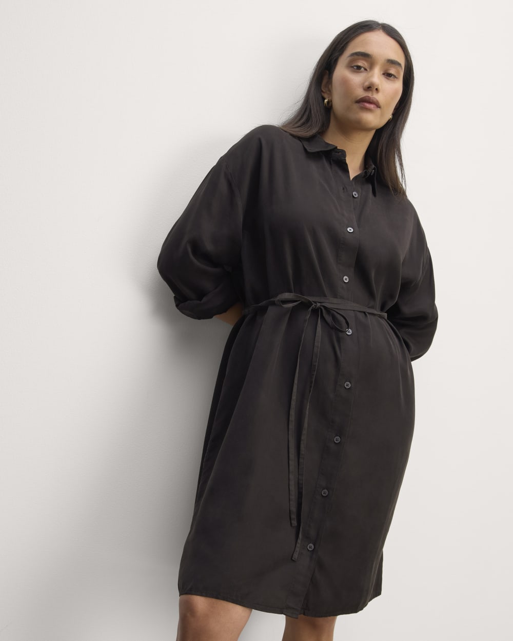 The Must-Have Shirtdress in Butterlite | Black