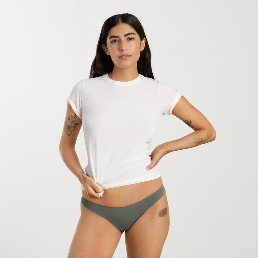 The Invisible Thong | Pewter Green