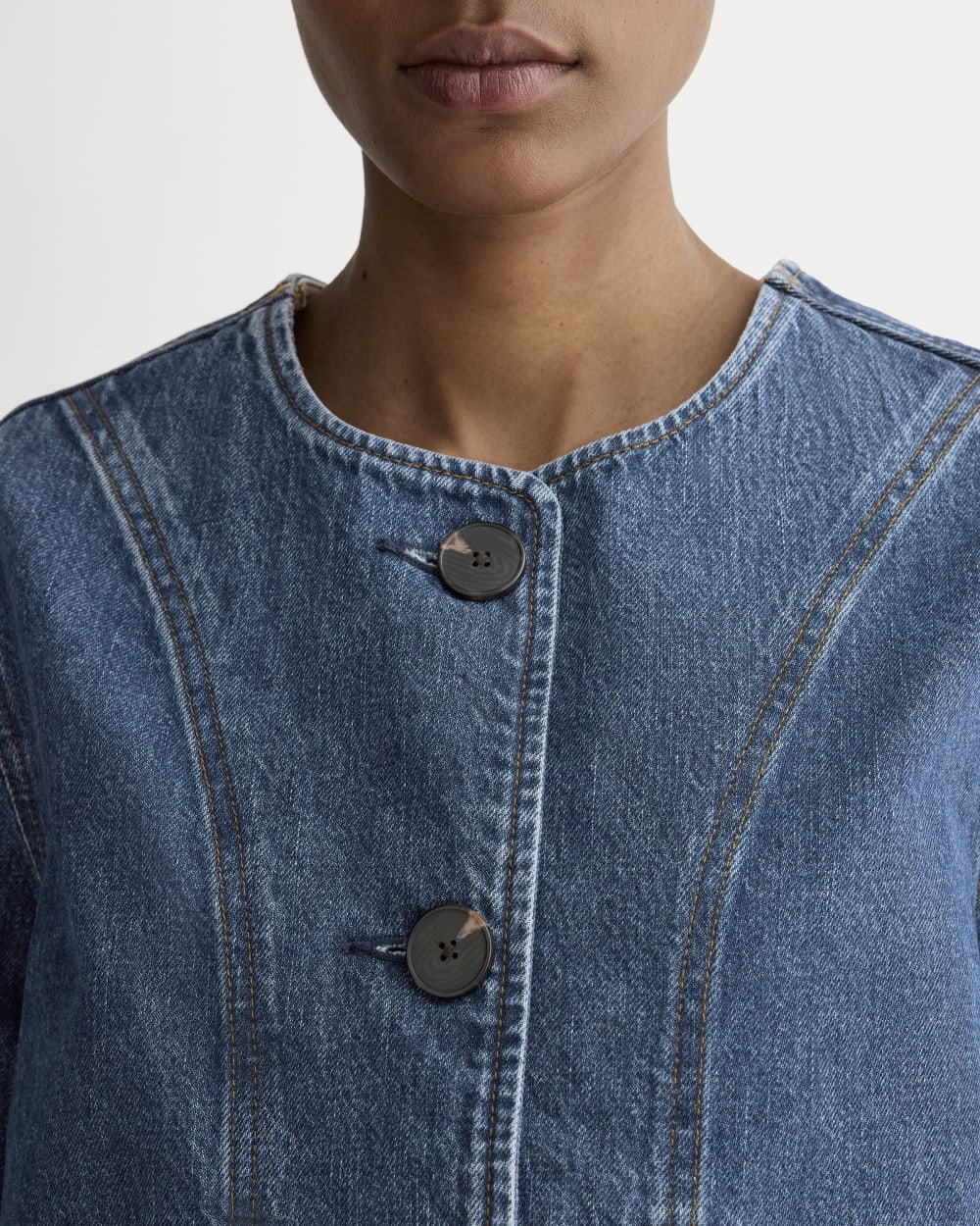 The Denim Barrel Jacket | Deep Atlantic