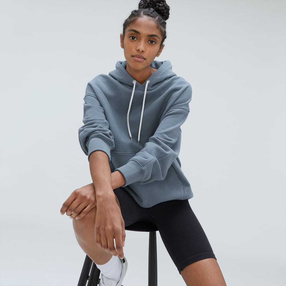 The Track Organic Cotton Popover | Faded Blue