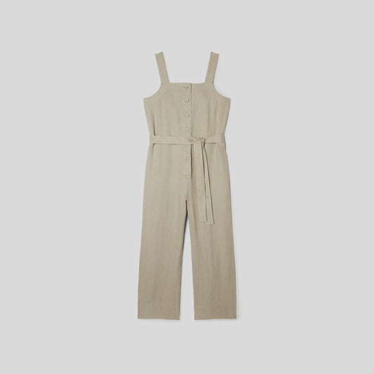The Linen Jumpsuit | Seagrass