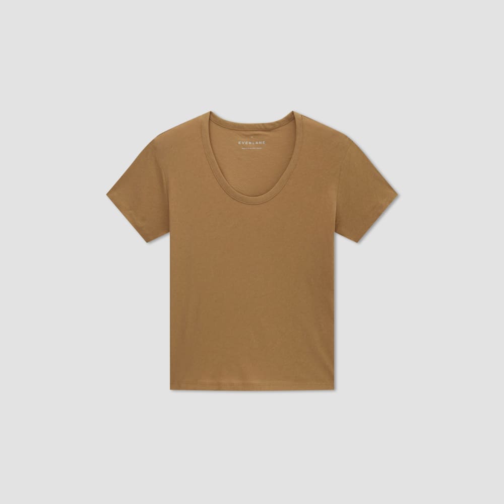 The Air Scoop-Neck Tee | Toasted Coconut