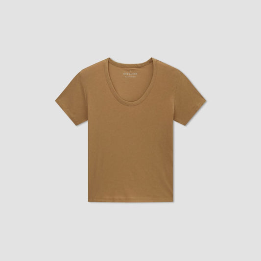 The Air Scoop-Neck Tee | Toasted Coconut