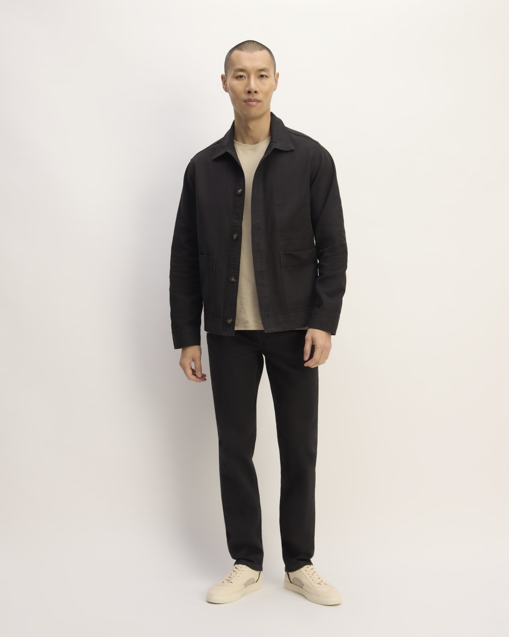 The Organic Cotton Chore Jacket | Black
