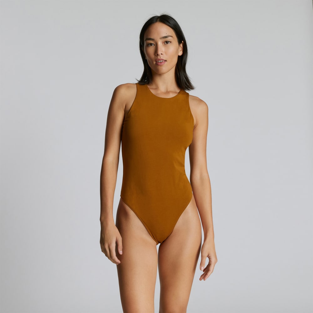 The Cutaway Tank Bodysuit | Tapenade | Thong