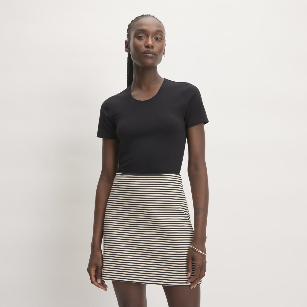 The Supima® Form Crew Neck Tee | Black