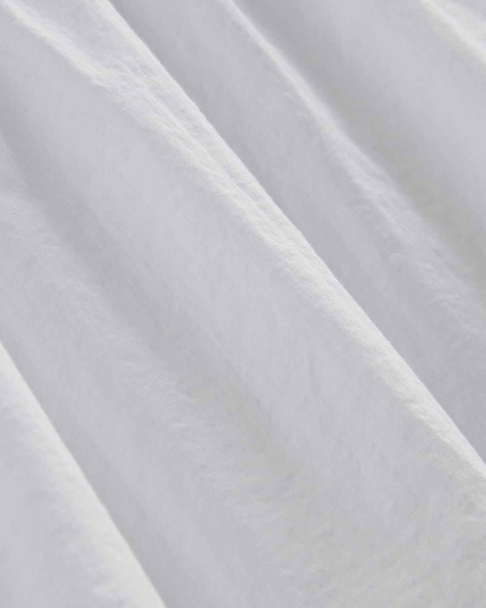 The Gauze Puff-Sleeve Mini Dress | White