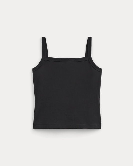The Essential Square-Neck Tank | Black