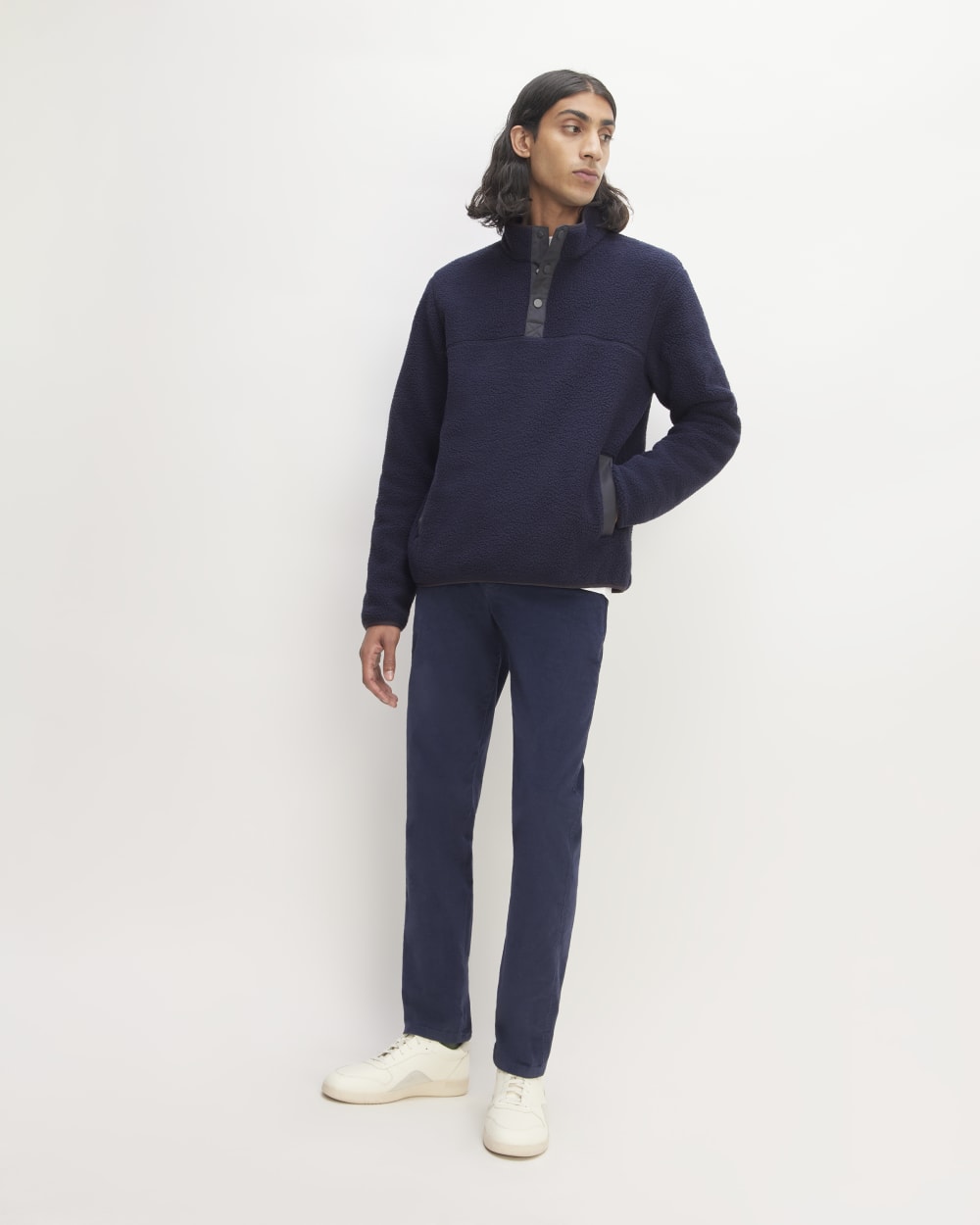 The ReNew Fleece Pullover | Navy