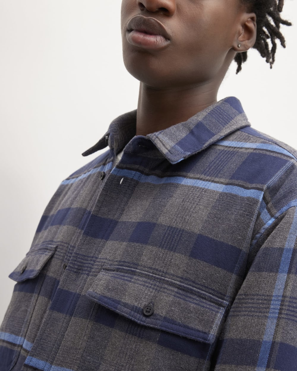 The Flannel Filled Shirt Jacket | Heritage Blue / Black / Navy / Heather Charcoal