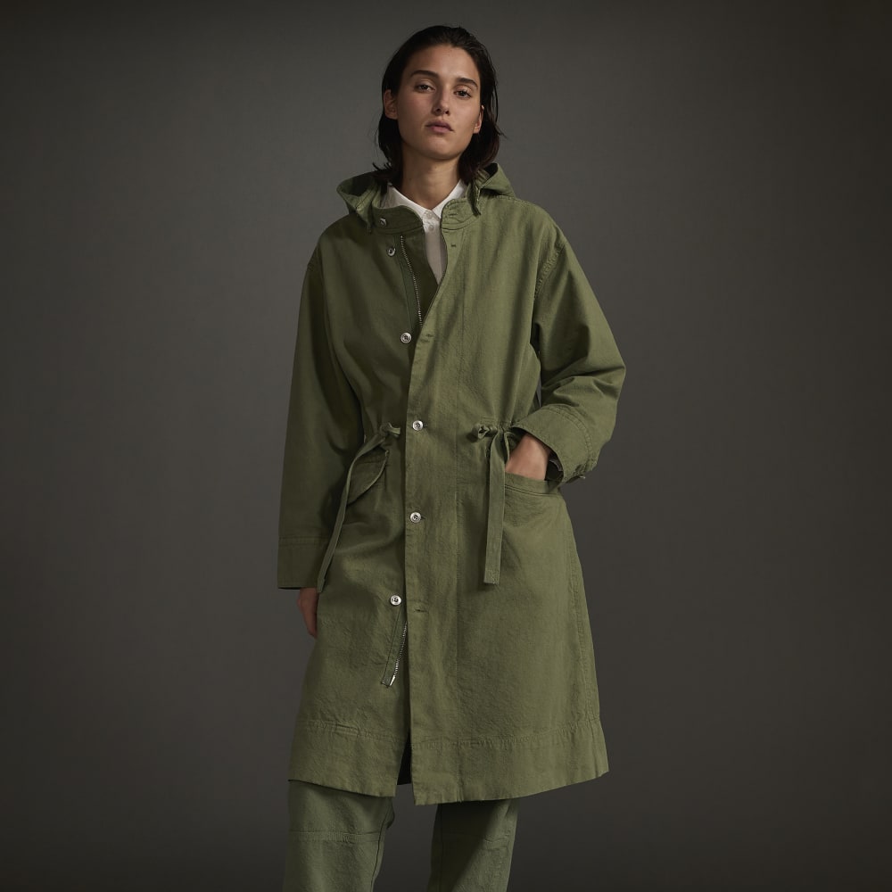 The Canvas Organic Cotton Parka | Forest Green