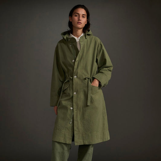 The Canvas Organic Cotton Parka | Forest Green