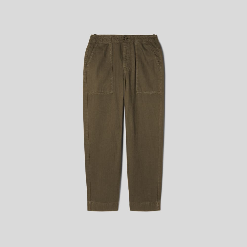 The Organic Cotton Herringbone Pant | Beech