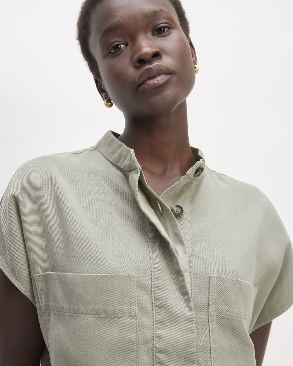 The TENCEL™ Easy Workwear Dress | Sage Green